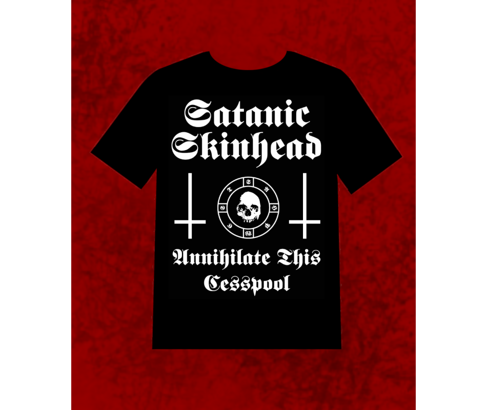 black metal skinhead shirt