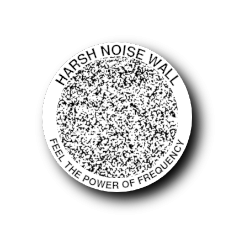 Harsh Noise Wall, white, Button