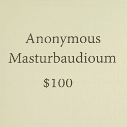 Anonymous Masturbadioum - $100 (Ita), CD 999 Cuts