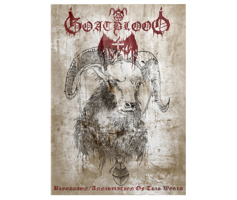 Goatblood - Blooddawn​/​Annihilation Of This World, Poster Dunkelhe...