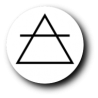 Air (Alchemical Symbol), white