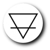 Earth (Alchemical Symbol), white