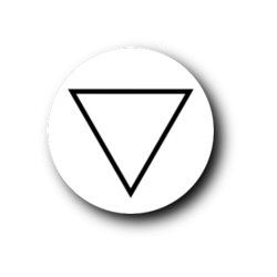 Water (Alchemical Symbol), white
