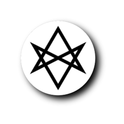 Hexagram (unicursal), white