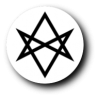 Hexagram (unicursal), white