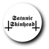 Satanic Skinhead, Inverted Cross, White